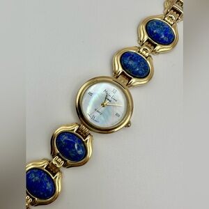 Vintage Blue and Gold Watch